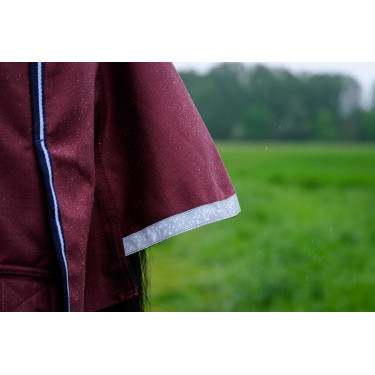 Couverture Equithème Tyrex 1200D Marine / bordeaux Bleu
