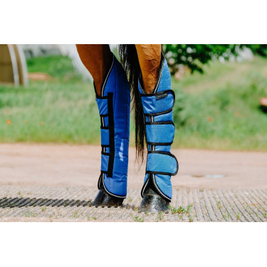 Guêtres de transport Equithème Tyrex 1200 D Bleu / noir
