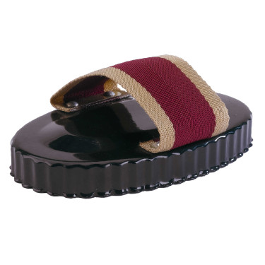 Étrille ovale métallique