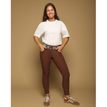 Pantalon GEM Cooper femme Chocolat Marron