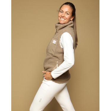 Veste On GEM sans manches femme Châtaigne Marron