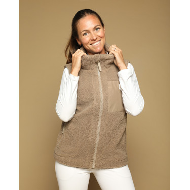 Veste On GEM sans manches femme Châtaigne Marron
