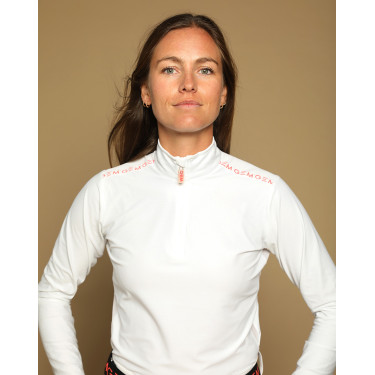 Polo Victore GEM manches longues femme Blanc