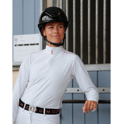 Polo Victore GEM manches longues femme Blanc