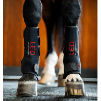 Guêtres de thérapie Horseware par lumière rouge LED Noir / noir