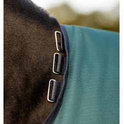 Couverture Horseware Amigo Ripstop 900D Turnout 100g Vert dynastie / marine / argent