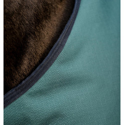 Couverture Horseware Amigo Ripstop 900D Turnout 100g Vert dynastie / marine / argent