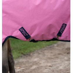 Couverture Horseware Amigo Ripstop 900D Plus Poney Turnout 100g Rose / rose / marine Couverture Horseware Amigo Ripstop 900D Plus Poney Turnout 100g Rose / rose / marine