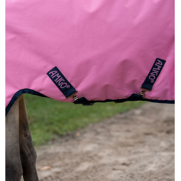 Couverture Horseware Amigo Ripstop 900D Plus Poney Turnout 100g Rose / rose / marine Couverture Horseware Amigo Ripstop 900D Plus Poney Turnout 100g Rose / rose / marine