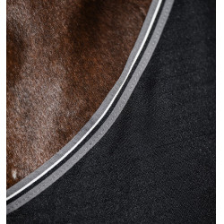 Couverture de box Horseware Rambo doublure microfibre Noir / orage / gris argent