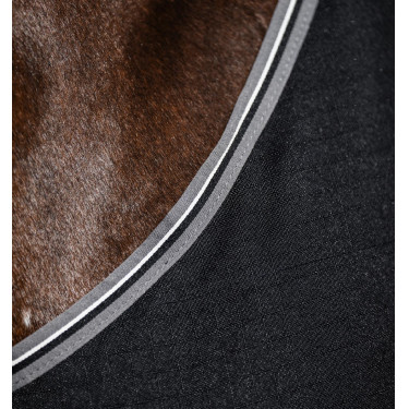 Couverture de box Horseware Rambo doublure microfibre Noir / orage / gris argent