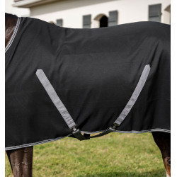 Couverture de box Horseware Rambo doublure microfibre Noir / orage / gris argent