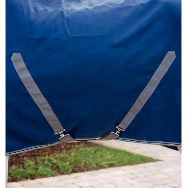 Couverture de box Horseware Rambo doublure microfibre Marine / orage / gris argent Bleu marine Couverture de box Horseware Rambo doublure microfibre Marine / orage / gris argent Bleu marine