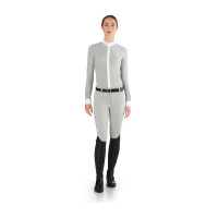 Polo de concours Ego7 manches longues femme Blanc