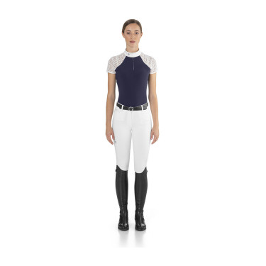 Polo de concours Florentine Ego7 manches courtes femme Marine Bleu marine