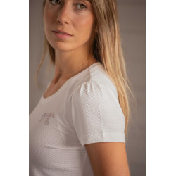 T-shirt Pénélope Techty manches courtes Écru Blanc