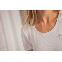 T-shirt Pénélope Techty manches courtes Écru Blanc