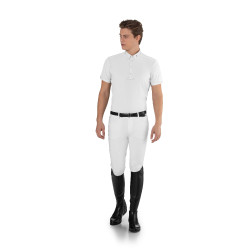 Polo de concours Ego7 homme manches courtes Blanc