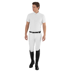 Polo de concours Ego7 homme manches courtes Blanc
