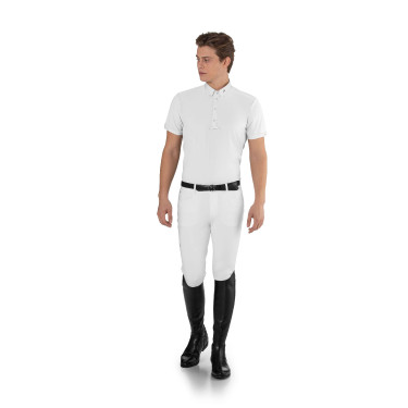 Polo de concours Ego7 homme manches courtes Blanc