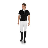 Polo de concours Ego7 homme manches courtes Noir