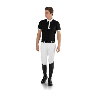 Polo de concours Ego7 homme manches courtes Noir Polo de concours Ego7 homme manches courtes Noir