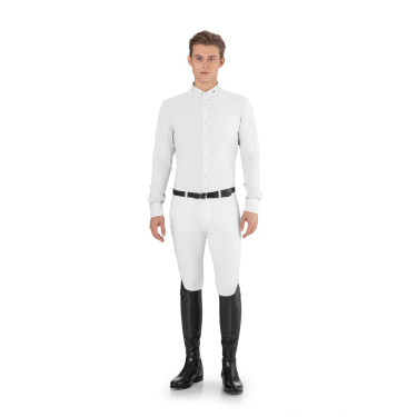 Polo de concours Ego7 homme manches longues Blanc