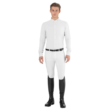 Polo de concours Ego7 homme manches longues Blanc Polo de concours Ego7 homme manches longues Blanc