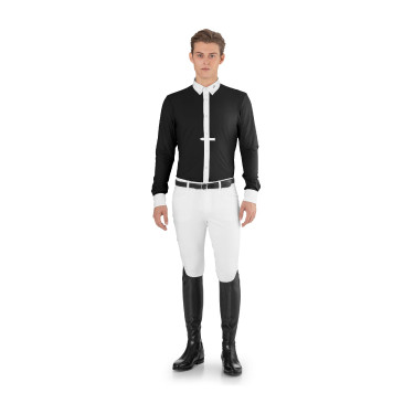 Polo de concours Ego7 homme manches longues Noir Polo de concours Ego7 homme manches longues Noir