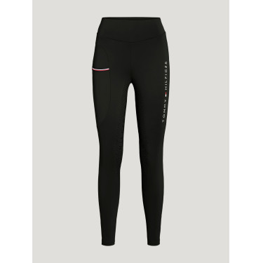 Legging Tommy Hilfiger Equestrian Elmira femme full grip Noir