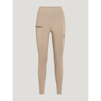 Legging Tommy Hilfiger Equestrian Elmira femme full grip Fossil Marron