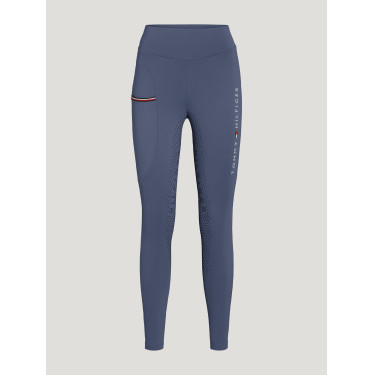 Legging Tommy Hilfiger Equestrian Elmira femme full grip Indigo délavé Bleu