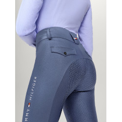 Pantalon Tommy Hilfiger Equestrian Highland Hybrid femme full grip Indigo délavé Bleu Pantalon Tommy Hilfiger Equestrian Highland Hybrid femme full grip Indigo délavé Bleu