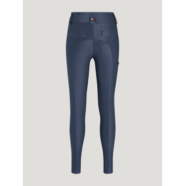 Pantalon Tommy Hilfiger Equestrian Highland Hybrid femme full grip Indigo délavé Bleu Pantalon Tommy Hilfiger Equestrian Highland Hybrid femme full grip Indigo délavé Bleu