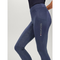 Legging Tommy Hilfiger Equestrian Amber taille haute full grip femme Indigo délavé Bleu Legging Tommy Hilfiger Equestrian Amber taille haute full grip femme Indigo délavé Bleu