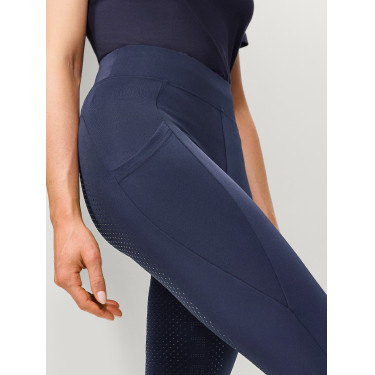 Legging Tommy Hilfiger Equestrian Amber taille haute full grip femme Indigo délavé Bleu