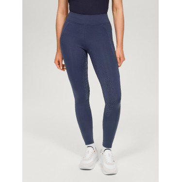 Legging Tommy Hilfiger Equestrian Amber taille haute full grip femme Indigo délavé Bleu