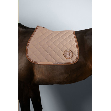 Tapis de selle Harcour Etoile perlée Champagne Beige