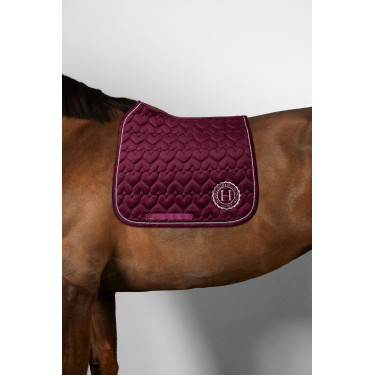 Tapis de selle Harcour Valentine Bordeaux