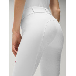 Pantalon Tommy Hilfiger Equestrian Lea full grip femme Blanc optique