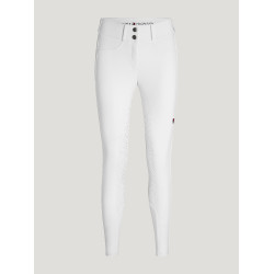 Pantalon Tommy Hilfiger Equestrian Lea full grip femme Blanc optique