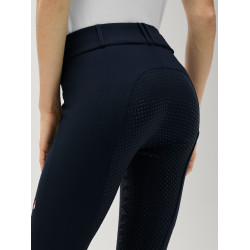 Pantalon Tommy Hilfiger Equestrian Lea full grip femme Desert sky Bleu