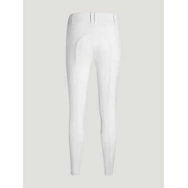 Pantalon Tommy Hilfiger Equestrian Lea grip genoux femme Blanc optique