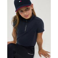 Polo d'entrainement Palma Tommy Hilfiger Equestrian 1/4 Zip Young Rider manches courtes Desert sky Bleu Polo d'entrainement Palma Tommy Hilfiger Equestrian 1/4 Zip Young Rider manches courtes Desert sky Bleu