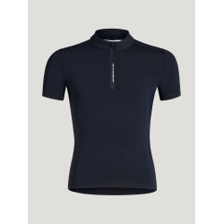 Polo d'entrainement Palma Tommy Hilfiger Equestrian 1/4 Zip Young Rider manches courtes Desert sky Bleu