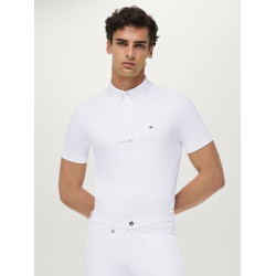 Polo de concours Alex Tommy Hilfiger Equestrian manches courtes homme Blanc optique