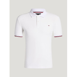 Polo manches courtes Davis Tommy Hilfiger Equestrian homme Blanc optique Polo manches courtes Davis Tommy Hilfiger Equestrian homme Blanc optique