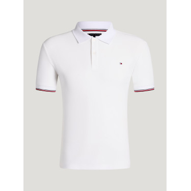 Polo manches courtes Davis Tommy Hilfiger Equestrian homme Blanc optique Polo manches courtes Davis Tommy Hilfiger Equestrian homme Blanc optique