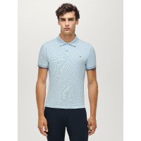Polo manches courtes Davis Tommy Hilfiger Equestrian homme Bleu doux