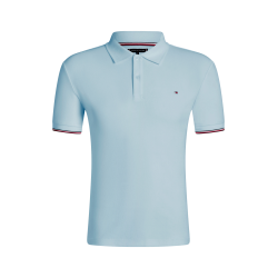 Polo manches courtes Davis Tommy Hilfiger Equestrian homme Bleu doux